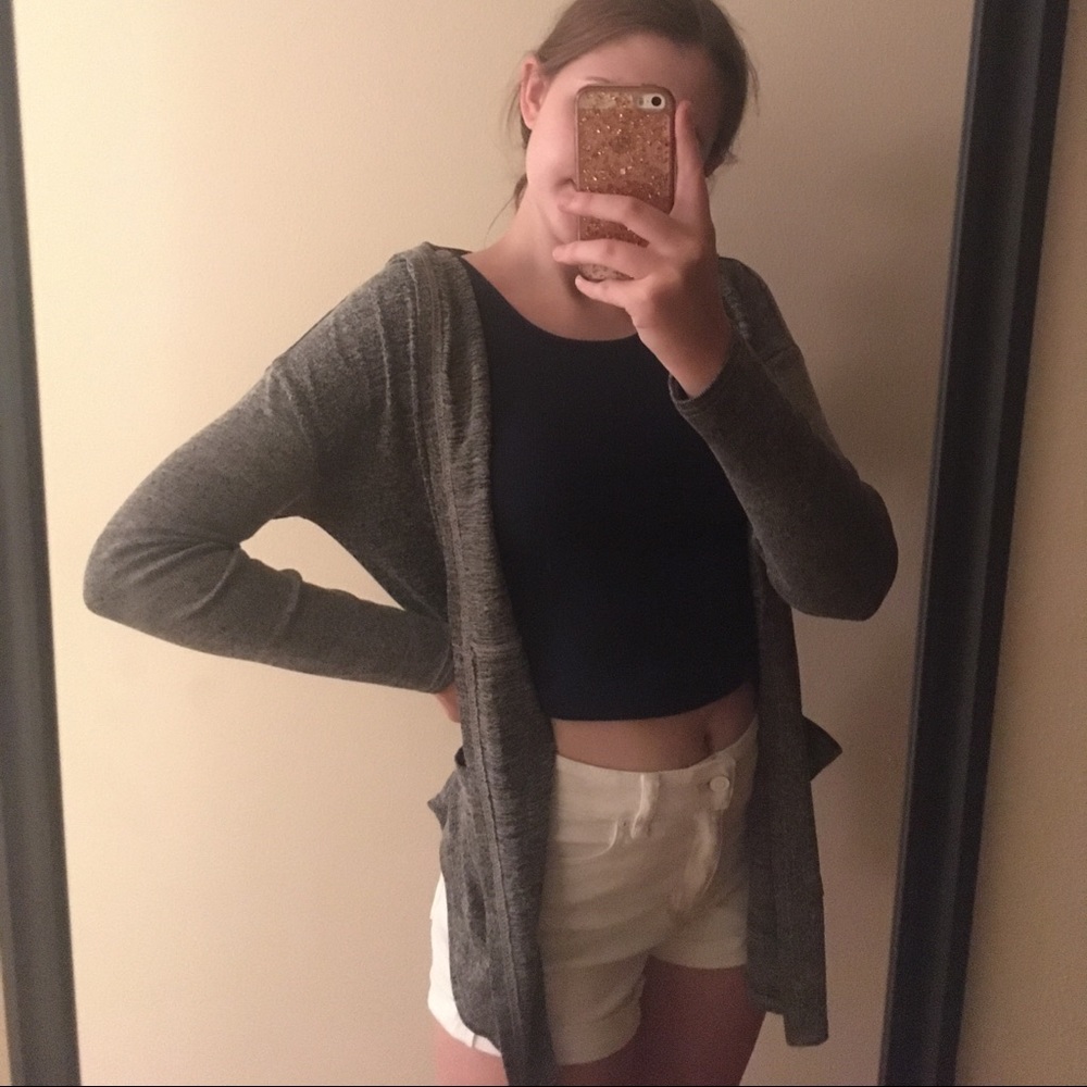 Cute Dark Gray Cardigan